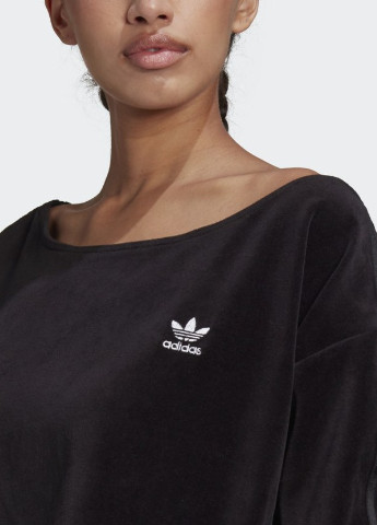 Свитшот H18840 adidas - крой логотип черный кэжуал - (251461279)
