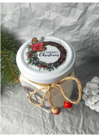Новорічна подарункова handmade свічка "Віконце"38-40 годин горіння BeautlyMaysternya (255288277)