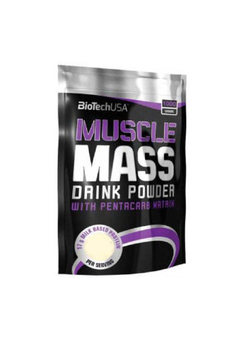 Гейнер Muscle Mass 1000 g 14 servings Chocolate Biotechusa (253427949)