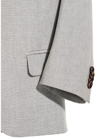 Піджак H&M меланж сіро-бежевий діловий бавовна