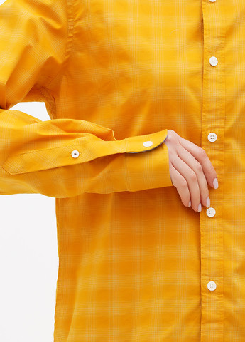 Желтая кэжуал рубашка в клетку S.Oliver