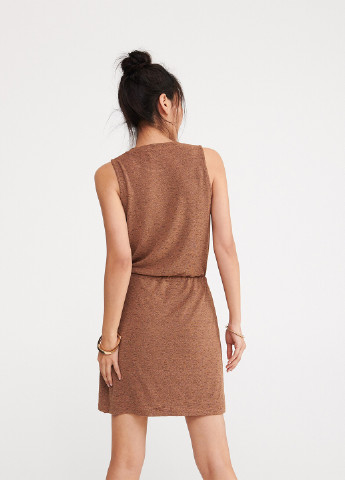 Светло-коричневое кэжуал платье Reserved меланжевое