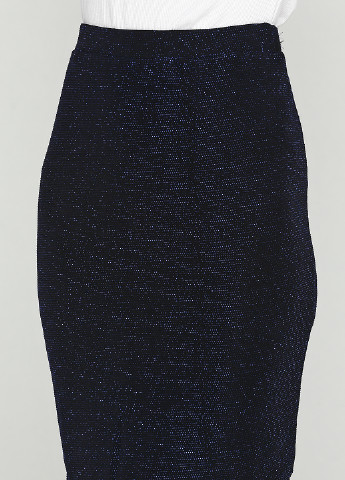 Темно-синяя кэжуал однотонная юбка Miss Poem миди