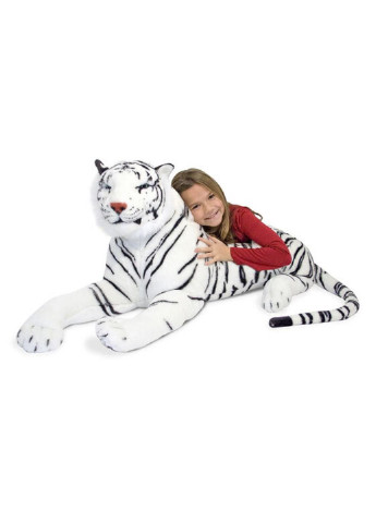 М'яка іграшка Гігантський плюшевий білий тигр 1,8 м Melissa&Doug (252250613)