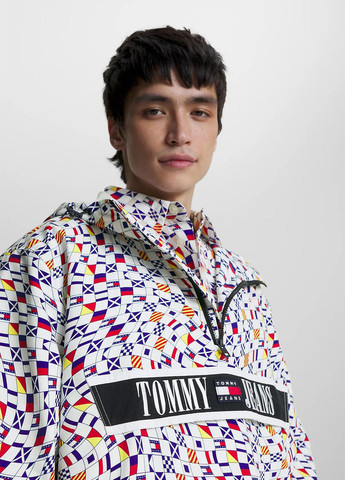 Комбинированная демисезонная ветровка Tommy Jeans