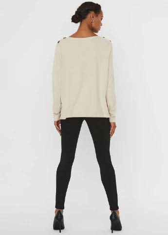 Молочний демісезонний светр Vero Moda