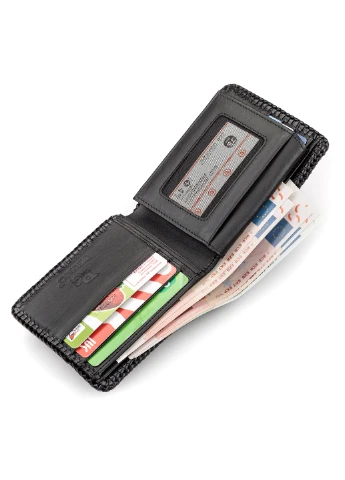 Чоловічий шкіряний гаманець 11,5х9,5 см Crocodile leather (252130512)