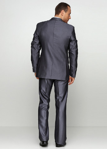 Темно-серый демисезонный костюм (пиджак, брюки) брючный Galant