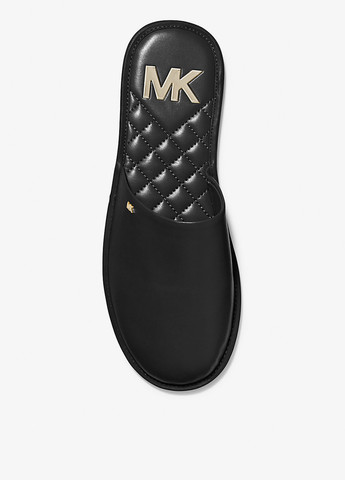 Черные мюли Michael Kors с логотипом без каблука