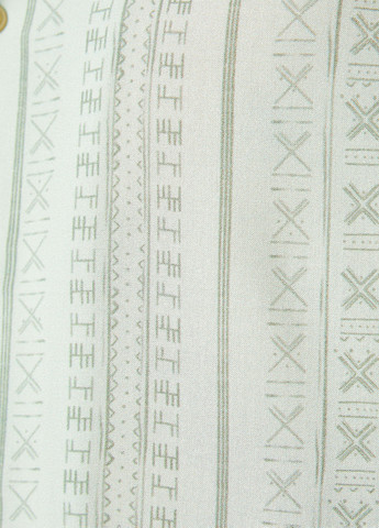 Фисташковая кэжуал рубашка с орнаментом KOTON