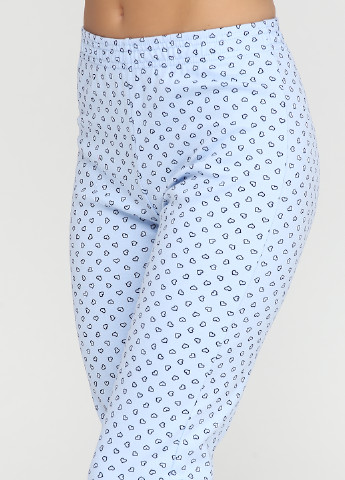 Голубой демисезонный комплект (лонгслив, брюки) Bahar