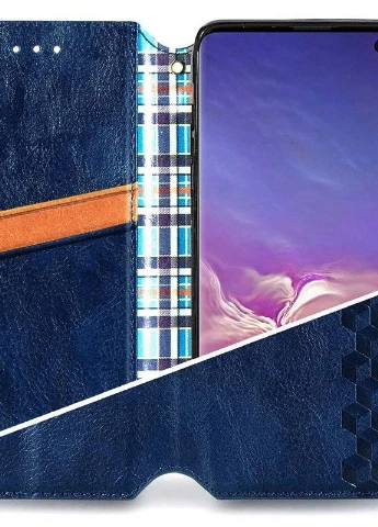 Кожаный чехол книжка Cubic (PU) для Xiaomi Mi 10 Lite Синий (is_00000037899_5) Getman (237829346)