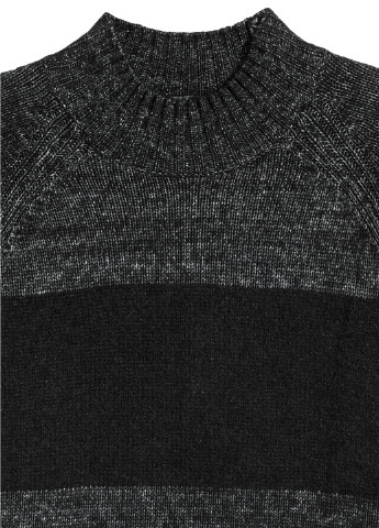 Темно-серый зимний свитер шерсть бленд H&M
