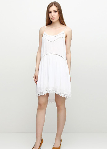 Белое кэжуал платье Francesca's однотонное