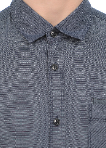 Темно-синяя кэжуал рубашка в полоску Tom Tailor