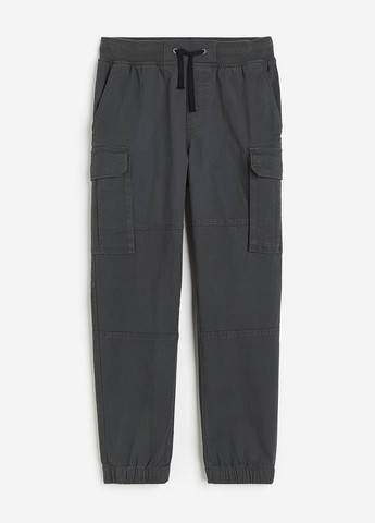 Темно-серые кэжуал демисезонные брюки джоггеры H&M