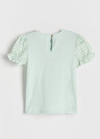 Мятная в клетку блузка Reserved летняя