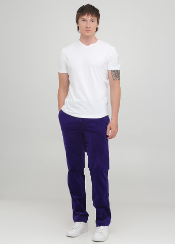 Фиолетовые кэжуал демисезонные прямые брюки Ralph Lauren