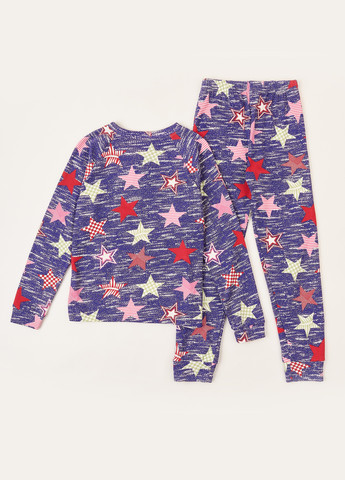 Фиолетовая всесезон пижама (лонгслив, брюки) лонгслив + брюки dexter's