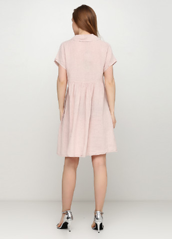 Розовое кэжуал платье а-силуэт Made in Italy звезды