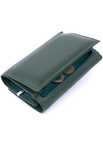 Жіночий шкіряний гаманець 14х8,5х2,5 см st leather (229460784)