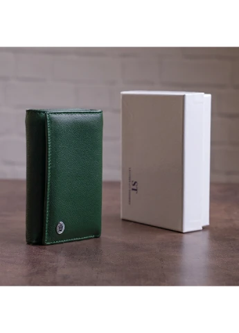 Жіночий шкіряний гаманець 14х8,5х2,5 см st leather (229460784)