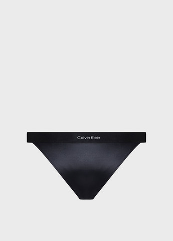 Черные купальные трусики-плавки с логотипом Calvin Klein