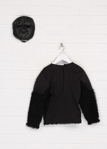 Маскарадний костюм (світшот, маска) H&M однотонний чорний домашній поліестер
