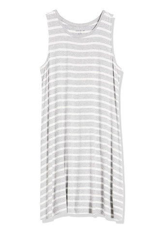 Світло-сіра кежуал сукня сукня-майка Amazon Essentials в смужку