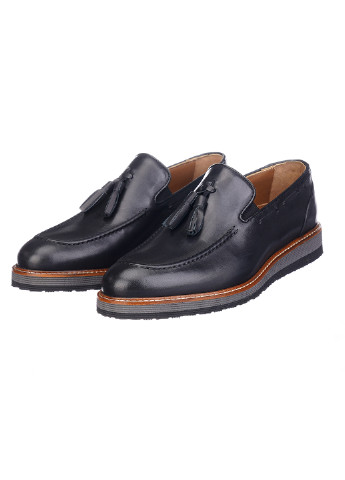 Кэжуал черные мужские туфли Trend Collection без шнурков