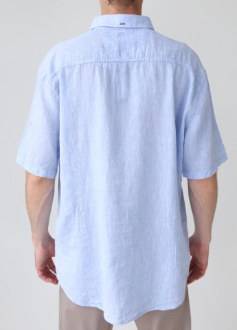 Голубой кэжуал рубашка Jean Piere