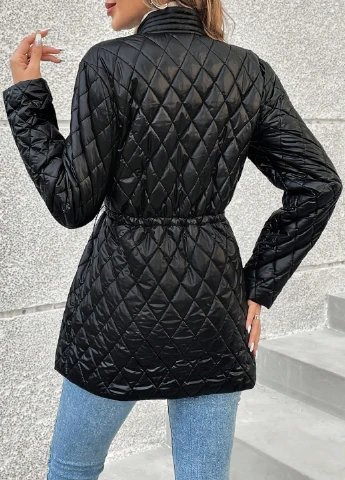 Чорна зимня куртка SHEIN