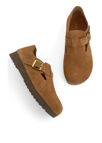 ALLSY Туфлі монкі темно-бежевий з натуральна замша, китай — демісезон (323706179)