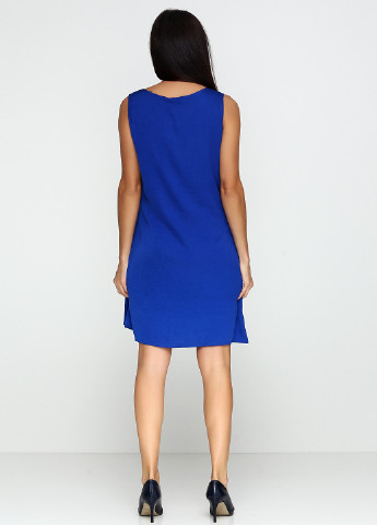 Синее кэжуал платье Lavand однотонное