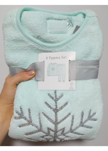 Бірюзова всесезон пижама (світшот, штани) Primark
