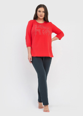 Червоний жіноча піжама великих розмірів N.EL.