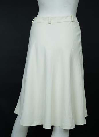 Молочная кэжуал однотонная юбка Ralph Lauren клешированная
