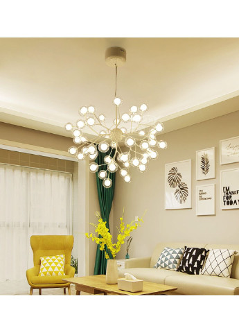 Люстра потолочная подвесная на 27 лампочек H690/27-wh-k Белый 65х80х80 см. Sunnysky (253627371)