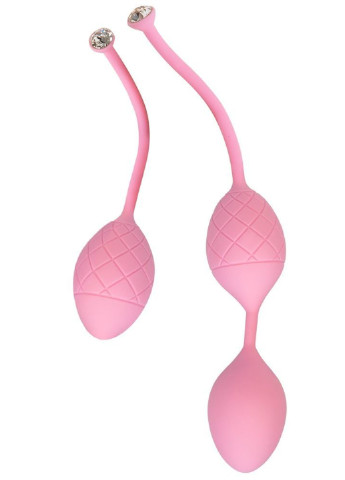 Роскошные вагинальные шарики - Frisky Pink с кристаллом Pillow Talk (251903308)
