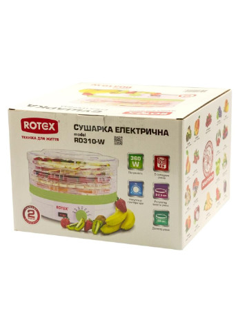 Сушка для овощей и фруктов Rotex rd310-w (253442486)
