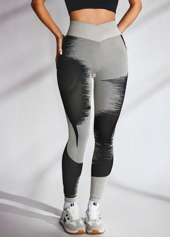 Комбинированные демисезонные леггинсы SHEIN