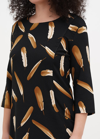 Темно-сіра кежуал сукня футляр Imperial з малюнком