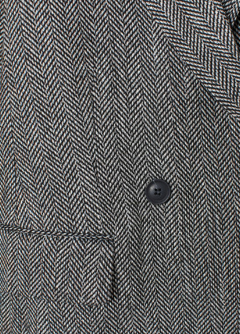 Черный женский жакет H&M с абстрактным узором - демисезонный