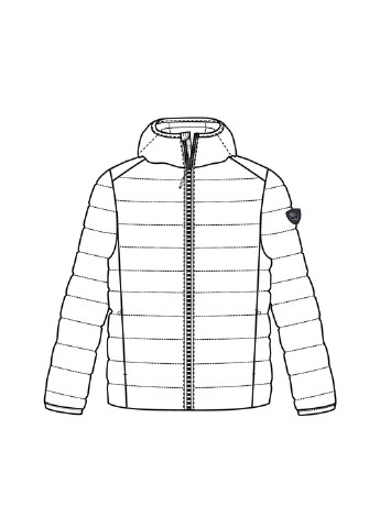 Черная зимняя куртка демисезонная stevo 2 Huppa