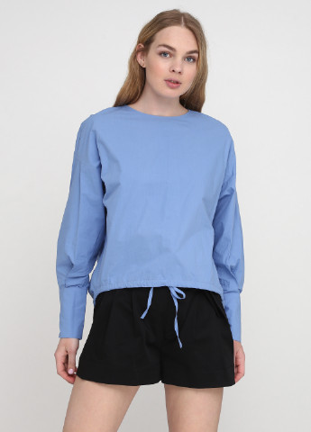 Голубая демисезонная блуза Zara