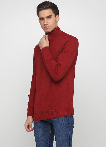 Темно-красный демисезонный свитер Colours