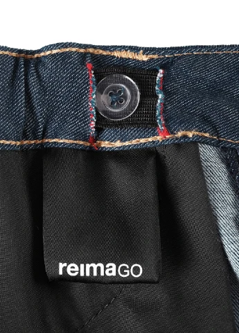 Темно-синие демисезонные зауженные джинсы Reima