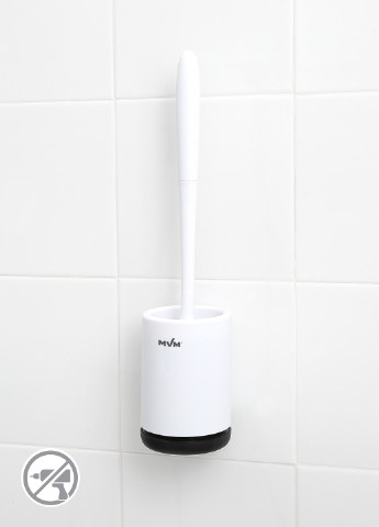Йоржик для унітазу з силіконовою щіткою клейкий настінний, 41х9 см MVM (252810371)