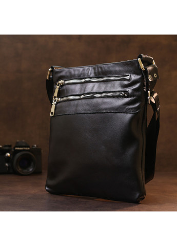 Мужская кожаная сумка через плечо 24х26 см Shvigel (253491141)