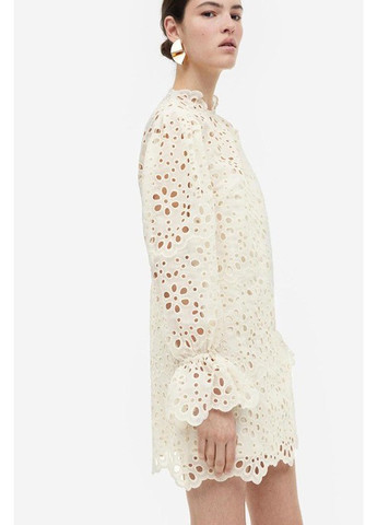 Світло-бежева вечірня, кежуал сукня H&M однотонна